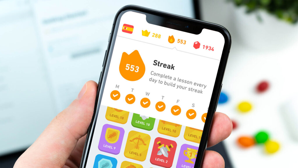 Streak Spaans leren met Duolingo